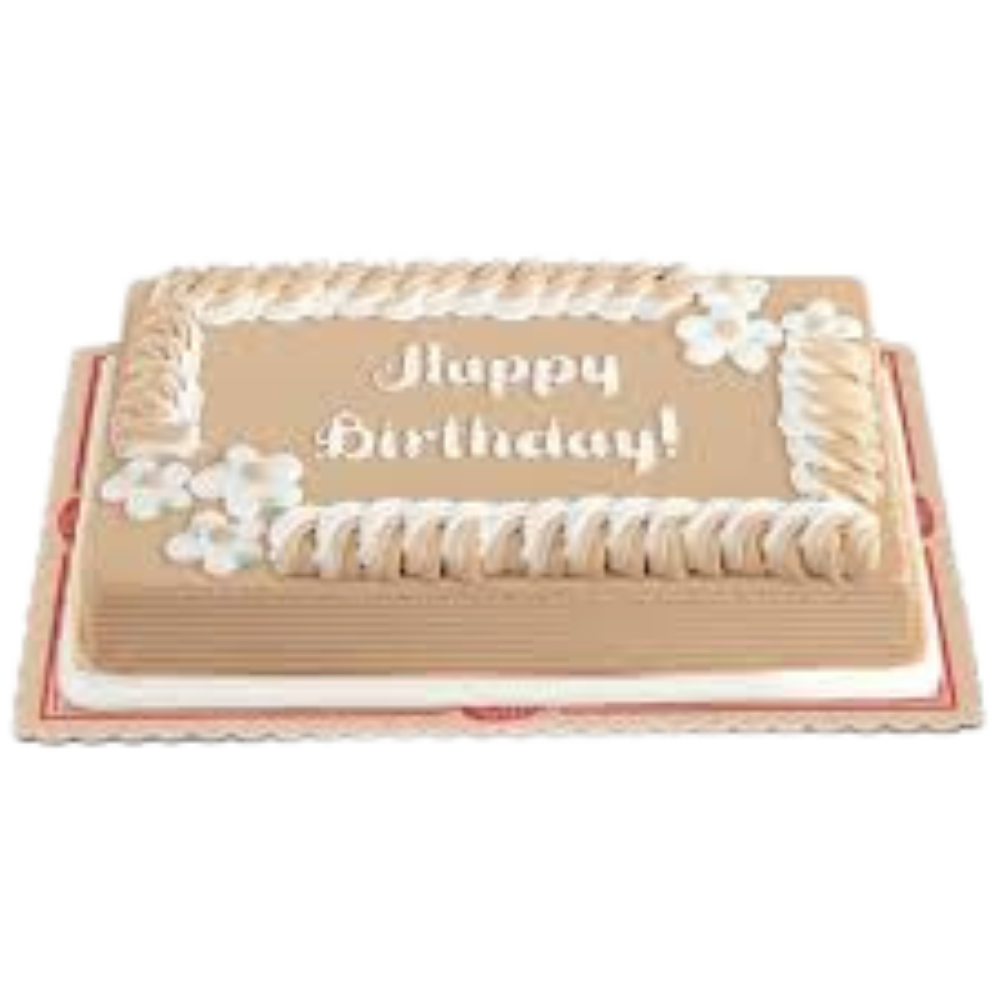 Creamy Caramel Dedication Cake 8x12