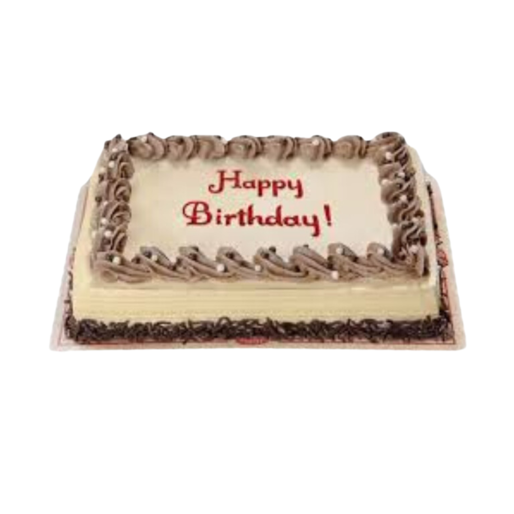 Mocha Dedication Cake 8x12