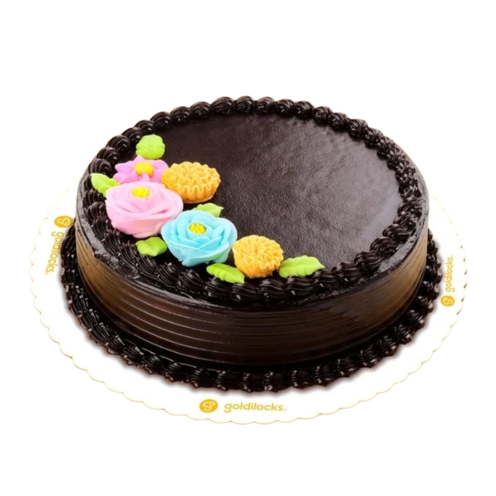 Pastel Blooms Choco 9" Round