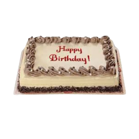 Mocha Dedication Cake 8x12