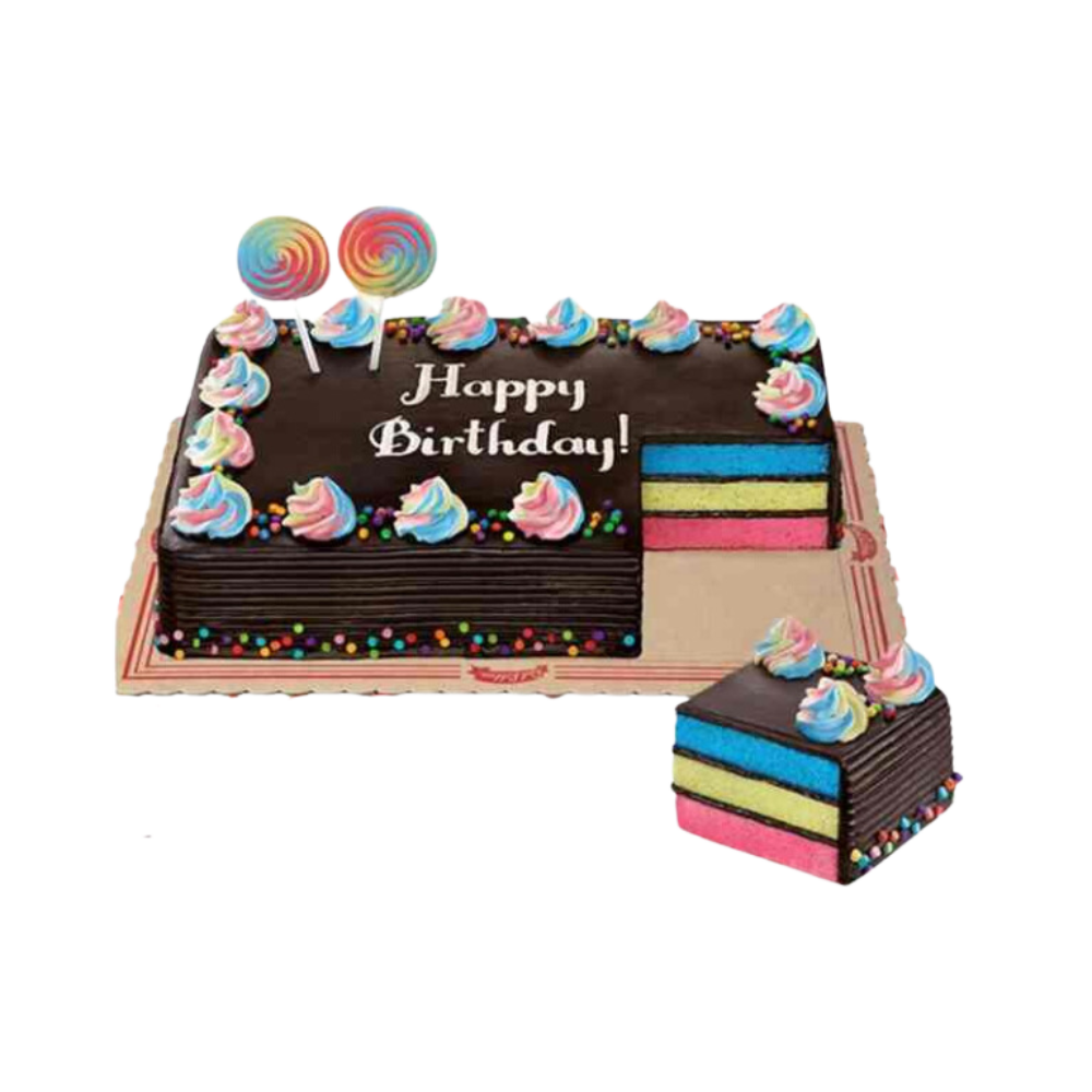 Rainbow Dedication Cake 8x12