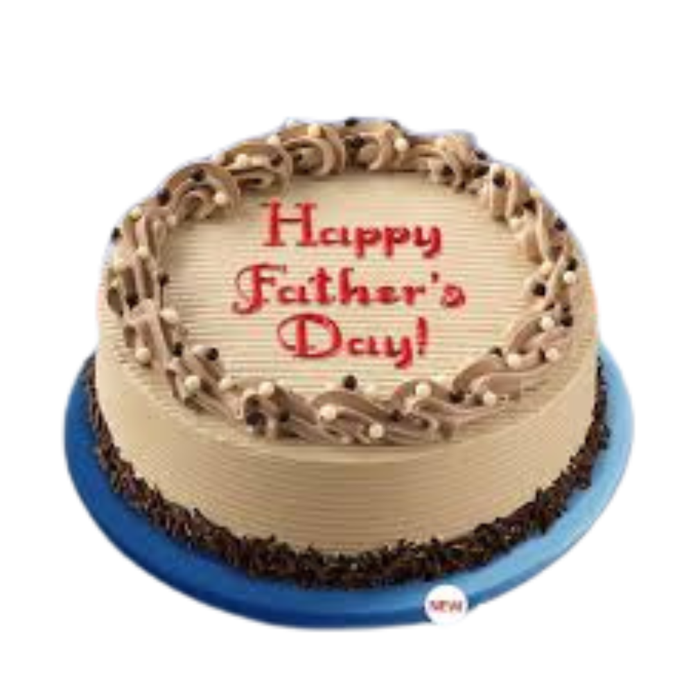 Round Mocha Dedication Cake